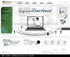 【限免下載】電子產品促銷網站PSD模板（編號1156889）紅動網精選素材